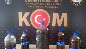 Burdur'da kaçak içki operasyonu! 38 lt içki yakalandı