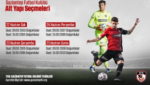Gaziantep FK'da alt yapı alt yapı oyuncu seçmeleri başlıyor
