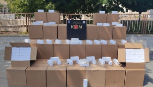 Gaziantep'te 1.008.000 adet kaçak makaron ele geçirildi