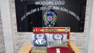 Gaziantep'te 2 kilo 740 gram uyuşturucu madde ele geçirildi
