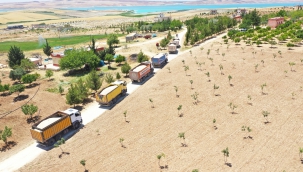 Karaköprü kırsalında yol çalışmaları son hızla devam ediyor