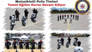 Nevşehir'de Motosikletli Polis Timleri Temel Eğitim Kursu Devam Ediyor