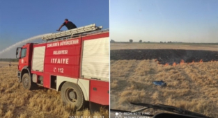Şanlıurfa'da anız yangınına müdahale edildi