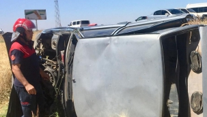 Şanlıurfa Suruç karayolu üzerinde kaza