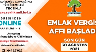 Şehitkamil'de Emlak vergisi affı başladı