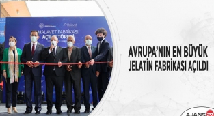 Avrupa'nın en büyük jelatin fabrikası açıldı