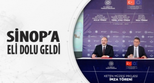 Bakan Varank Sinop'a eli dolu geldi