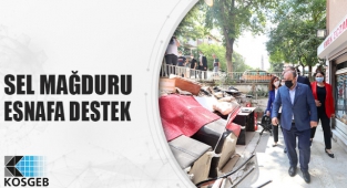 Bakan Varank'tan sel mağduru esnafa destek