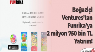 Boğaziçi Ventures’tan Funrika’ya 2 milyon 750 bin TL yatırım!