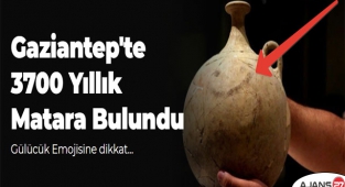 Gaziantep'te gülücük emojili 3700 yıllık bir matara bulundu