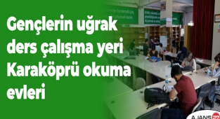 Gençlerin uğrak ders çalışma yeri Karaköprü okuma evleri