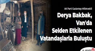Derya Bakbak, Van'da selden etkilenen vatandaşlarla buluştu