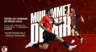 Gaziantep FK'dan Türk Futbol Tarihi'ne geçen gol