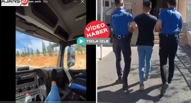 Kamyon Sürerken Ayaklarını Uzatan Sürücüye Ceza Yağdı